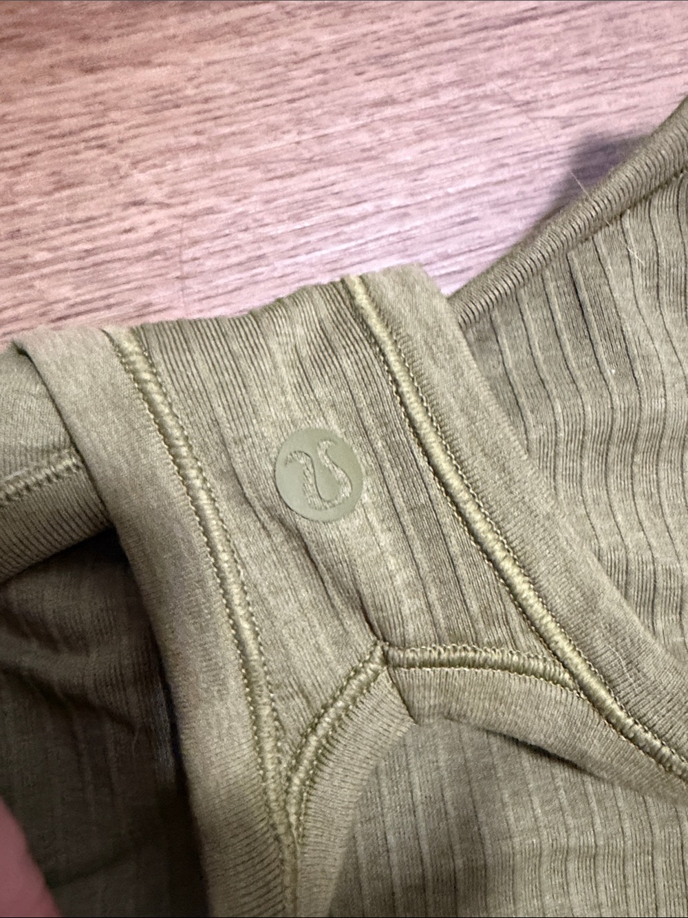 lululemon athletica Olive Ribbed Racerback Tank - Picture 3 of 3